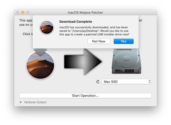 Mac Verifying App Forever